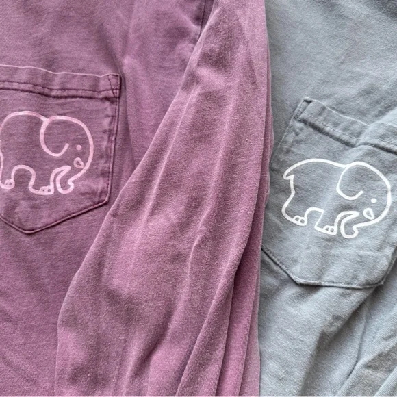 ❕EUC❕Ivory Ella Long Sleeve Tees Set - Picture 2 of 8